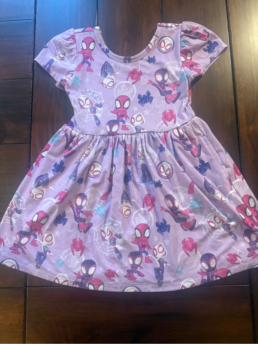 Little Sleepies Tiny Webs Ghost Spider Twirl Dress